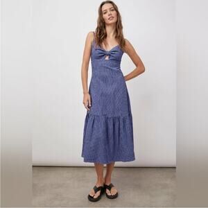 Rails Blue Gingham Midi Dress